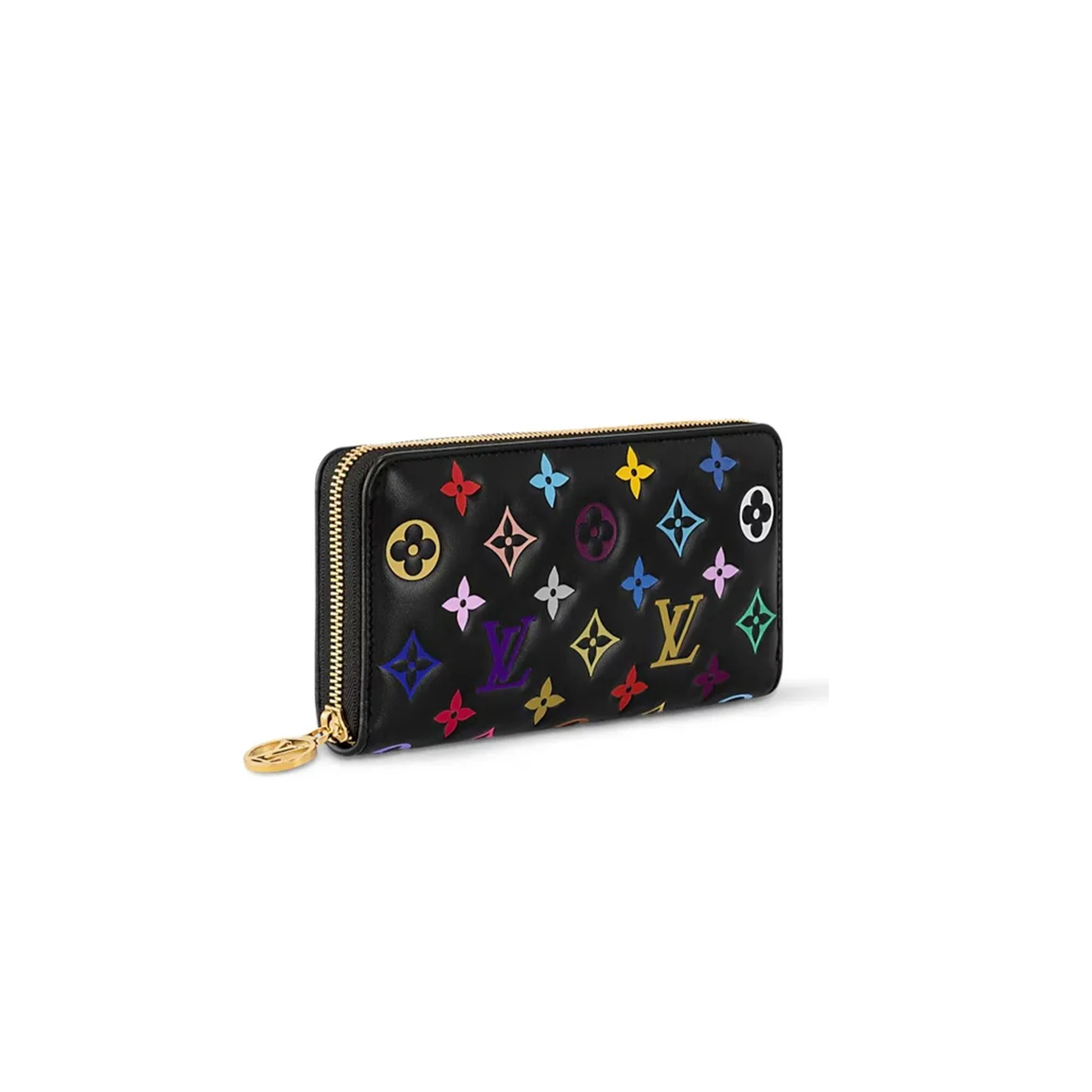 l**is V*t*n murakami x takashi zippy wallet m14096 (19.5*10.5*2.5cm)